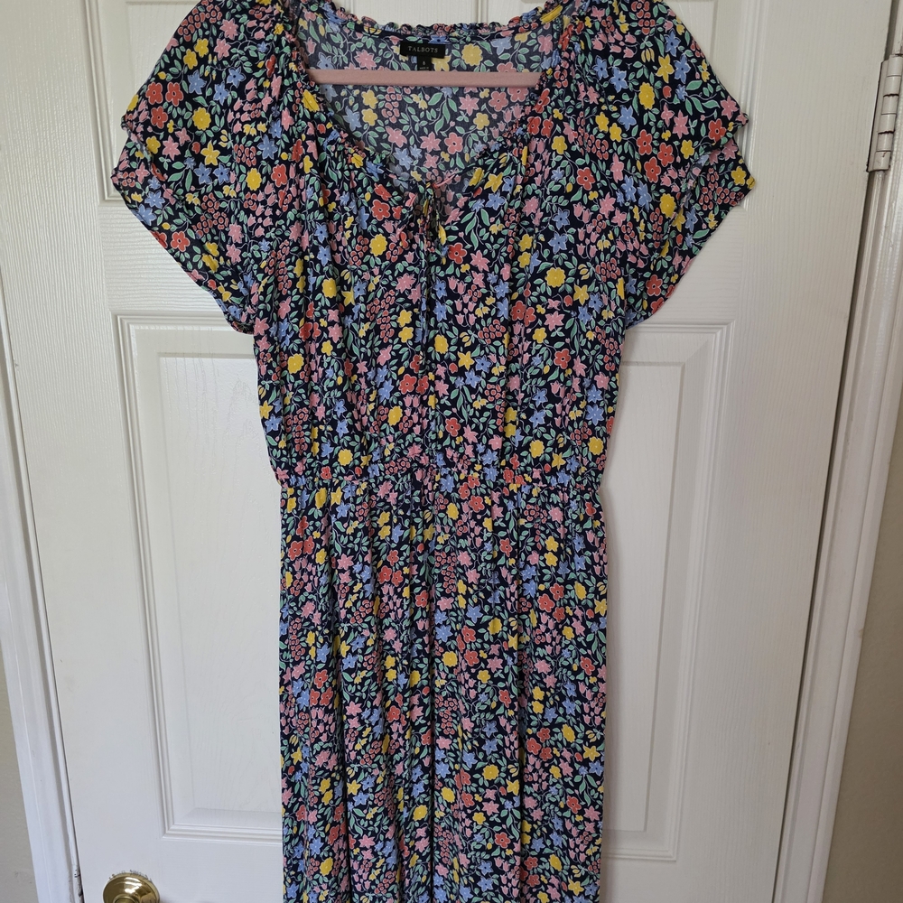 Talbots Multicolor Floral Dress
